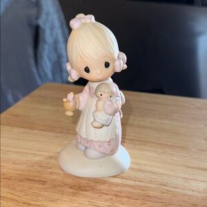 Precious Moments 1978 “Jesus is the Light “Adorable Figurine with Doll